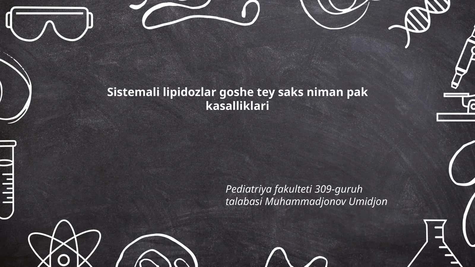 Sistemali lipidozlar goshe tey saks niman pak kasalliklari 1