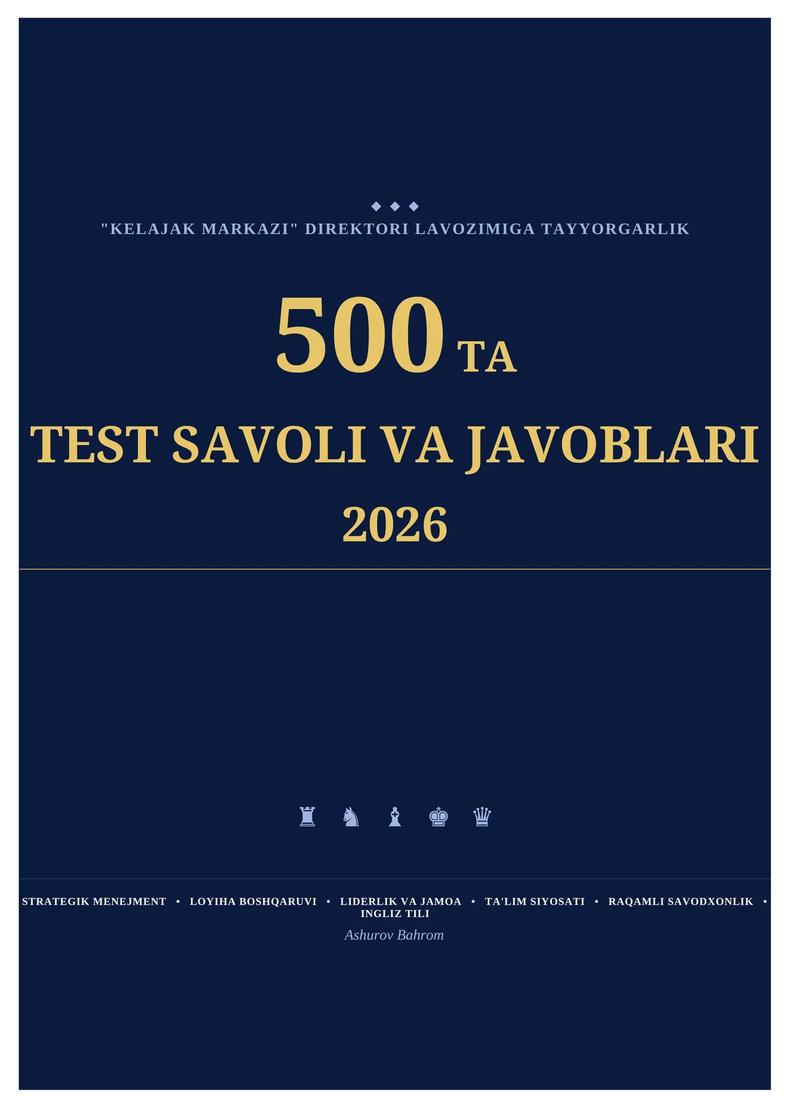 Kelajak markazi direktori test javoblari 1