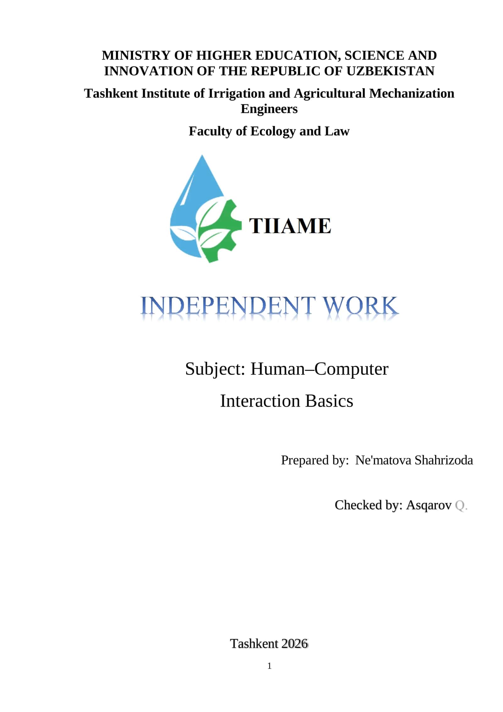 Human–Computer Interaction Basics 1