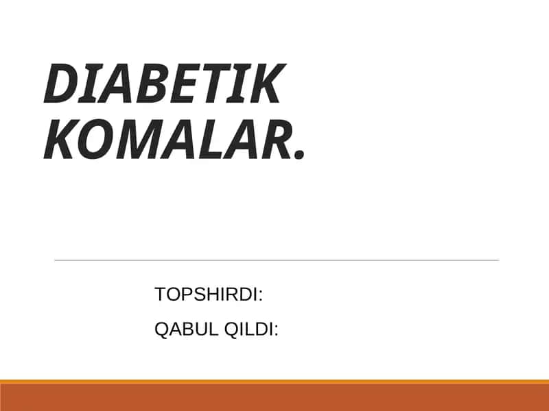DIABETIK KOMALAR 1