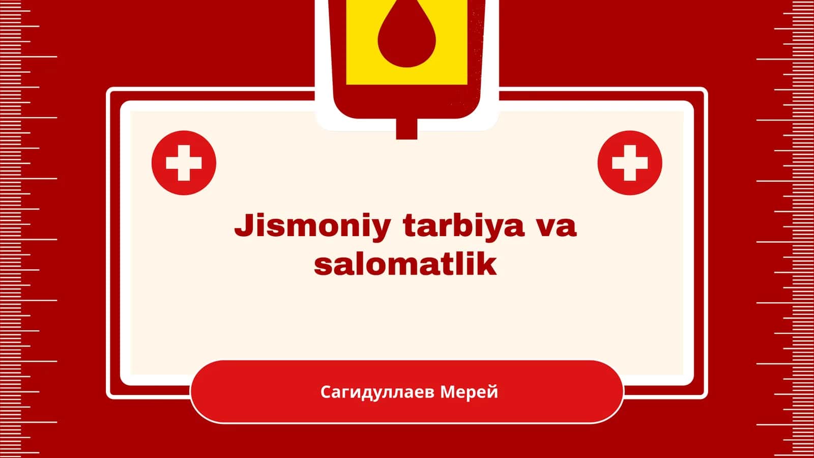 Jismoniy tarbiya va salomatlik. Slayd. Mustaqil ish 1