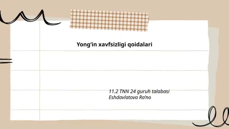 Yongʻin xavfsizligi qoidalari 1