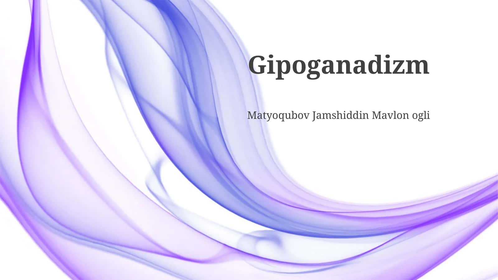 Gipoganadizm 1