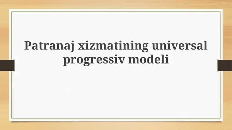 Universal progressiv homiylik xizmati 1