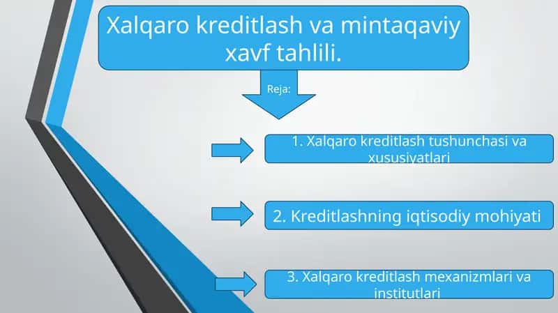 Xalqaro kreditlash va mintaqaviy xavf tahlili 1