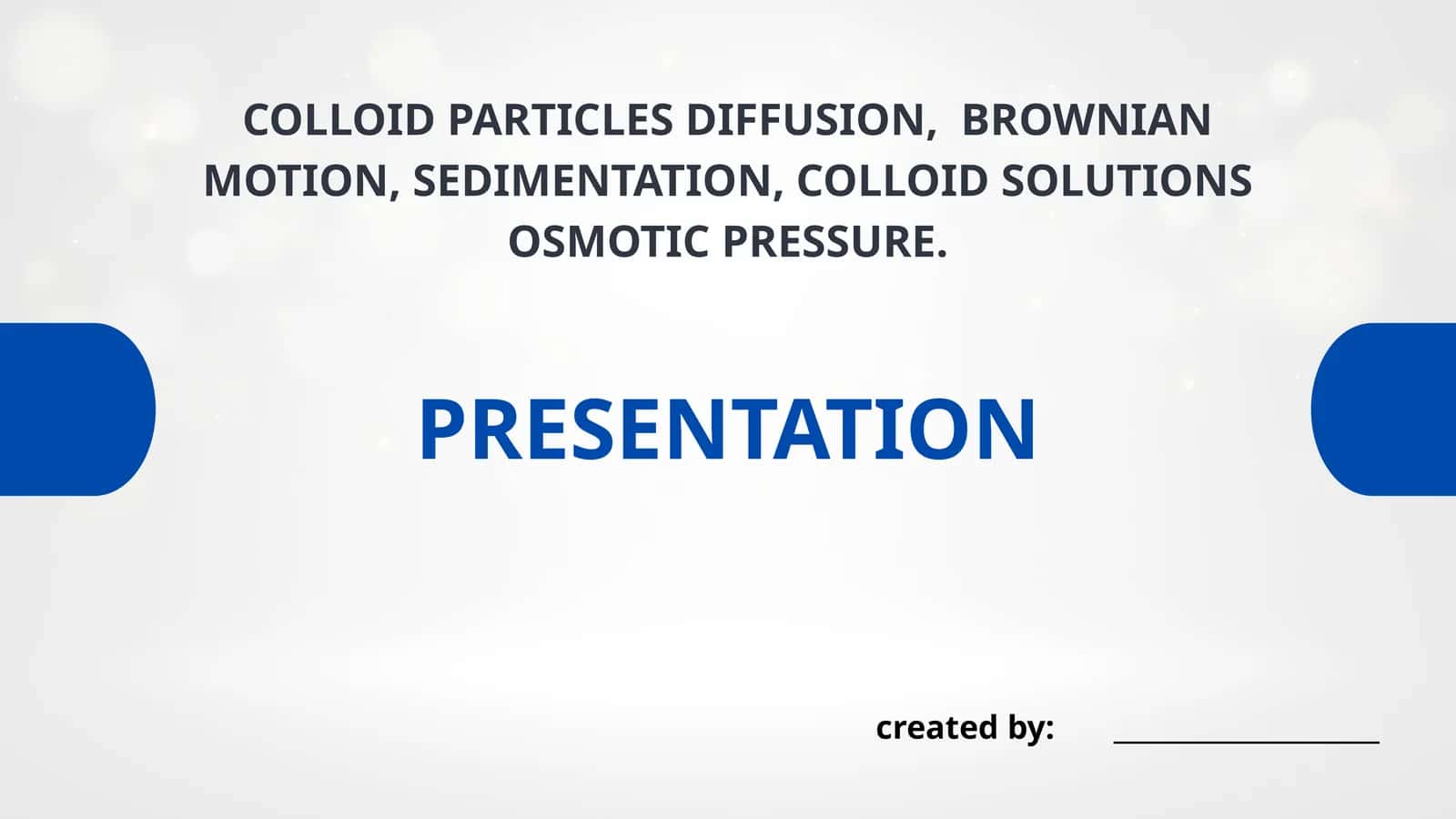 Colloid particles 1