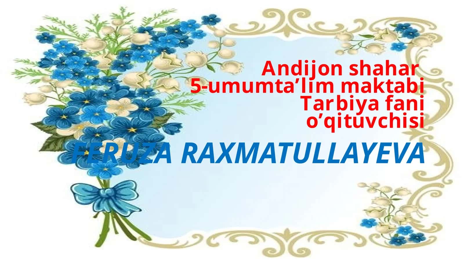 ONA TABIATNI ASRASH – BIZNING BURCHIMIZ 1