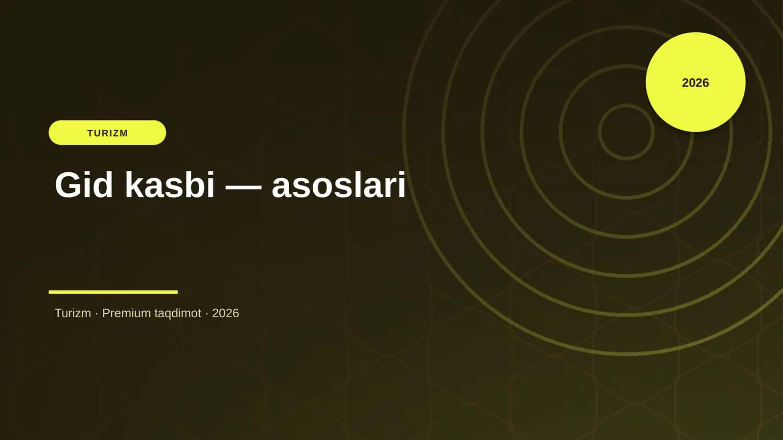 Gid kasbi — asoslari 1