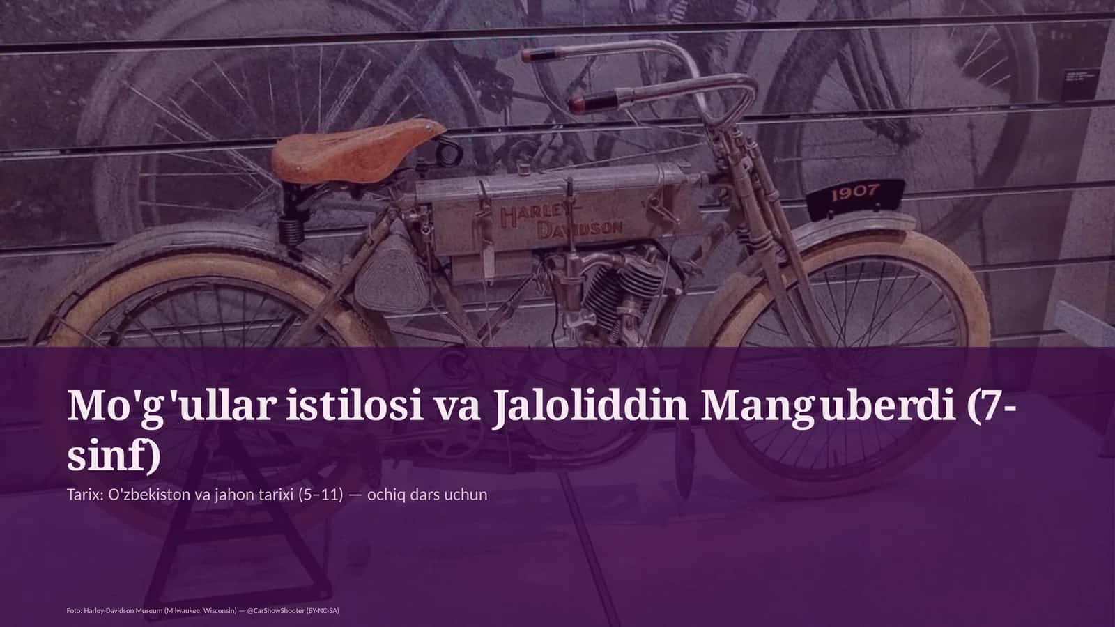 Mo'g'ullar istilosi va Jaloliddin Manguberdi (7-sinf) 1