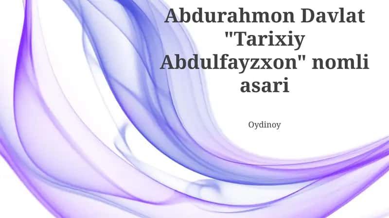 Tarixiy Abdulfayzxon 1