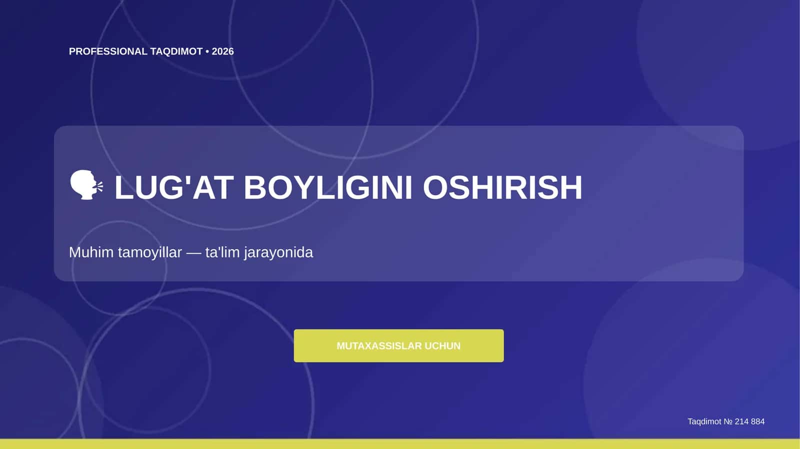 Lug'at boyligini oshirish: Muhim tamoyillar 1