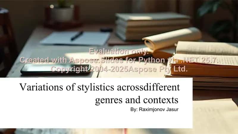 Stylistics 1
