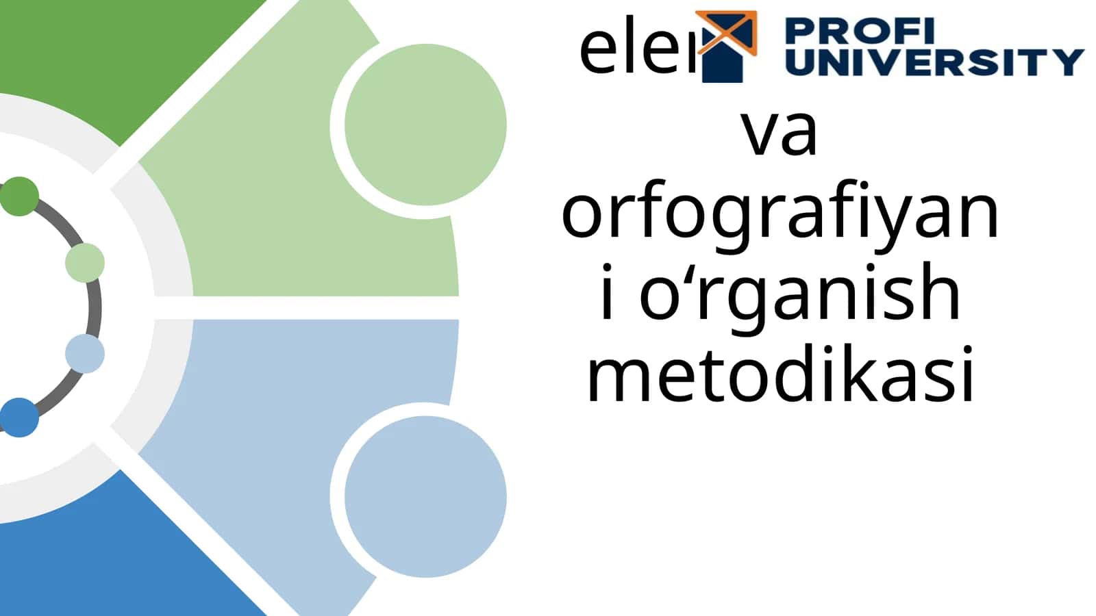 Boshlang‘ich sinflarda sintaktik tushunchalar ustida ishlash metodikasi. Punktuatsiya elementlari va orfografiyani o‘rganish metodikasi 1