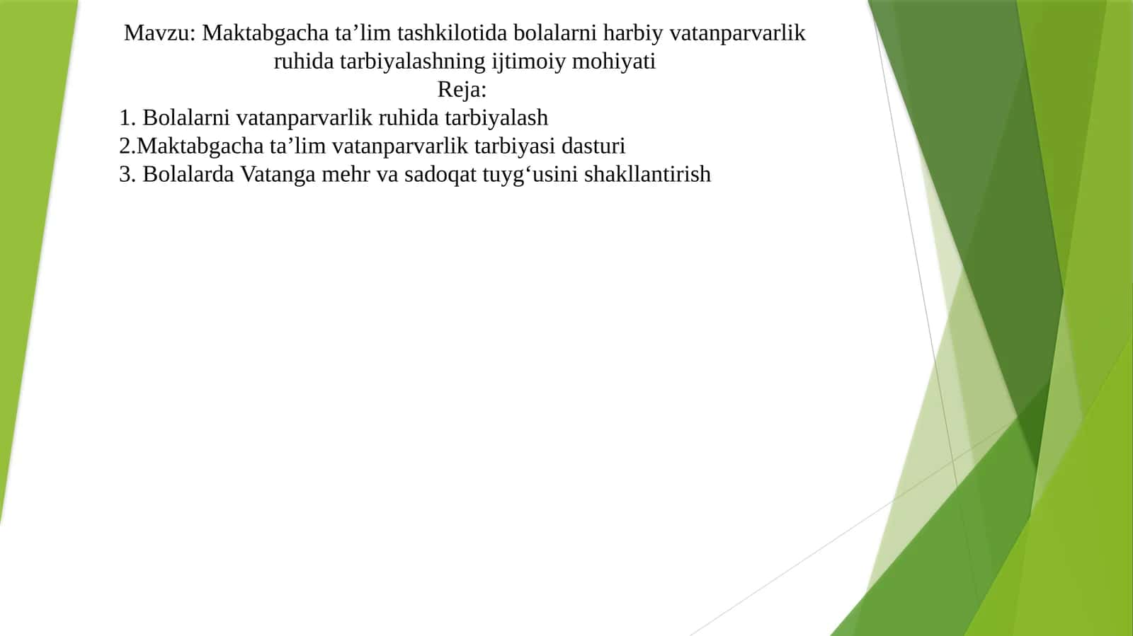 Maktabgacha taʼlim tashkilotida bolalarni harbiy vatanparvarlik ruhida tarbiyalashning ijtimoiy mohiyati 1