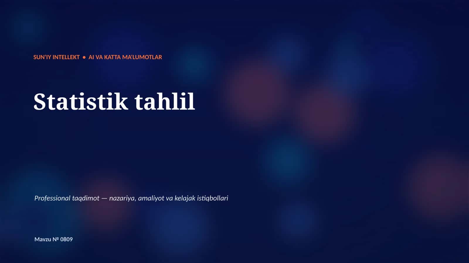 STATISTIK TAHLIL 1
