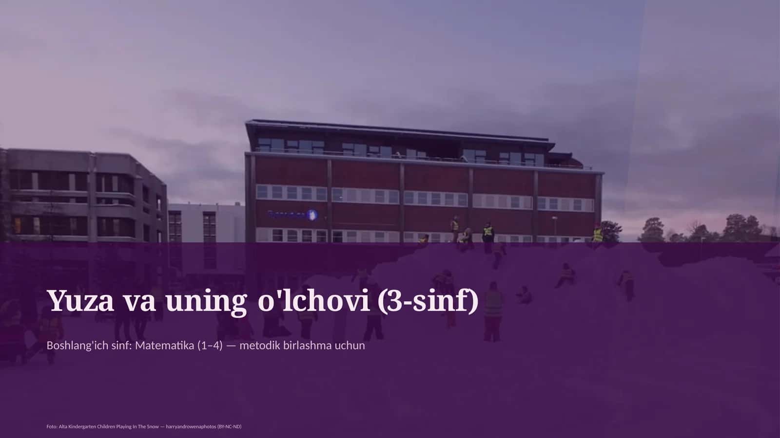 Yuza va uning o'lchovi (3-sinf) 1