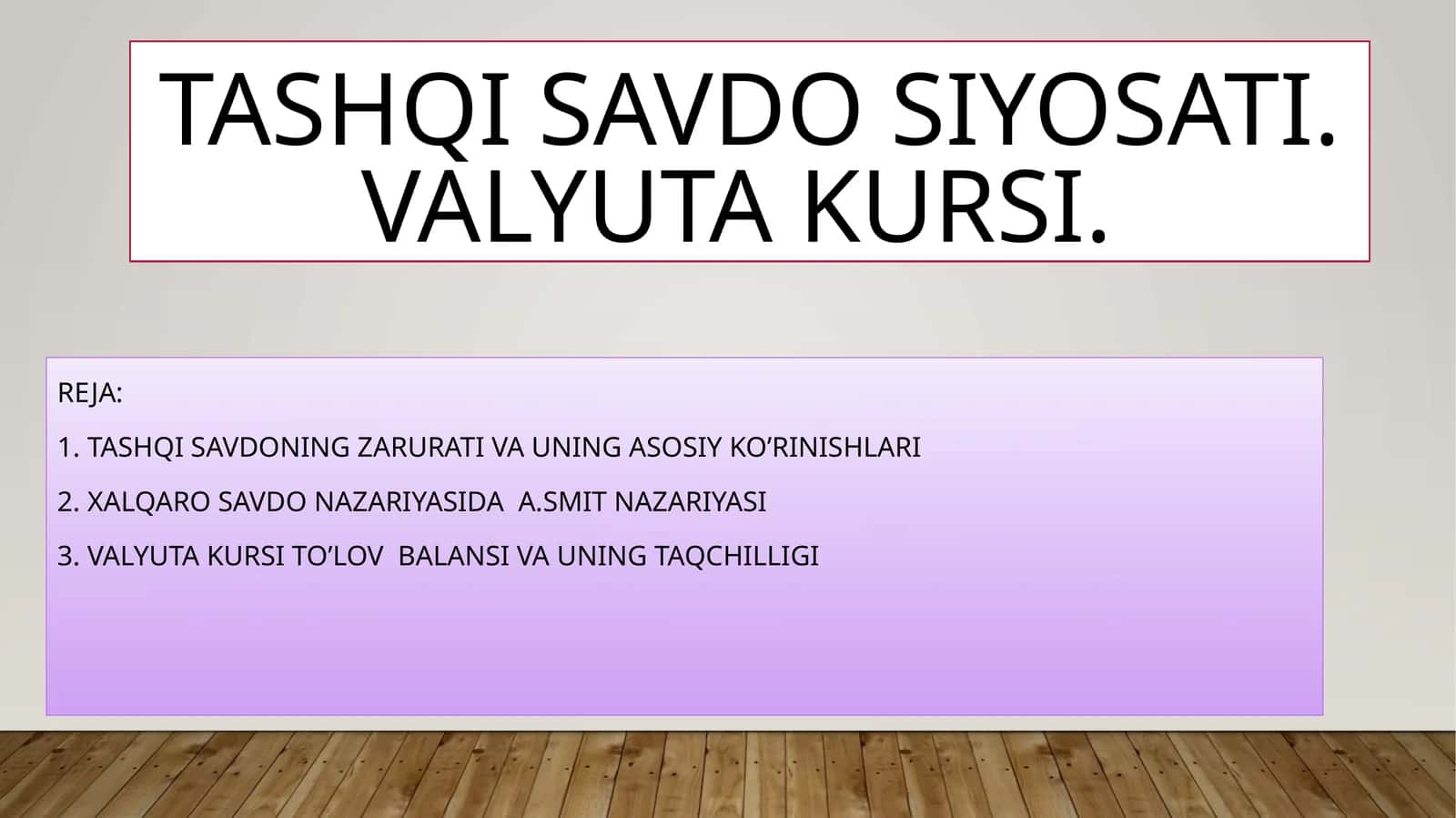 Valyuta kursi 1