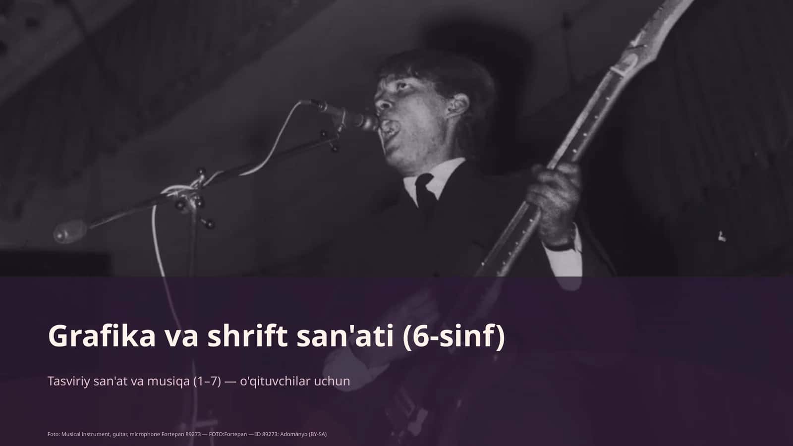 Grafika va shrift san'ati (6-sinf) 1