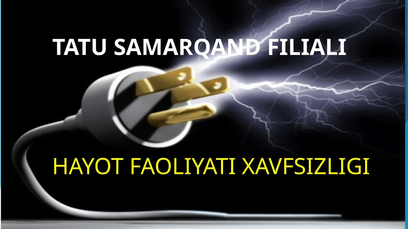 ISHLAB CHIQARISHDA ELEKTR XAVFSIZLIGI ASOSLARI 1