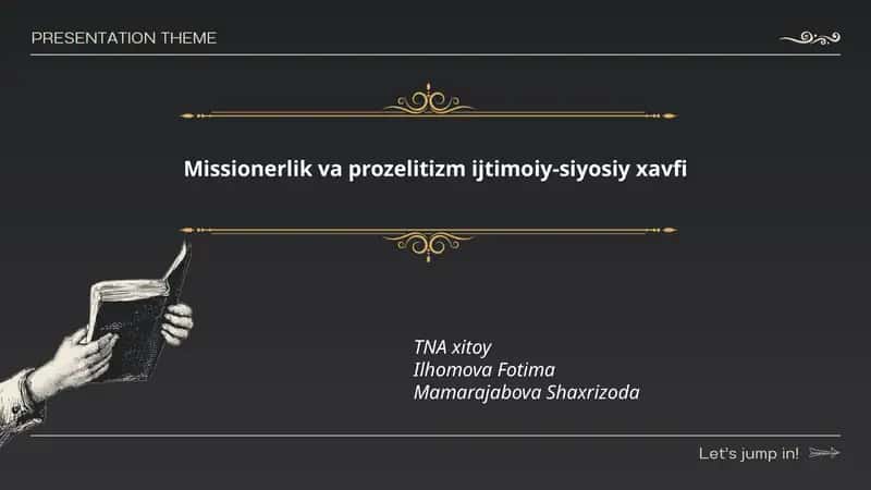 Missionerlik va prozelitizm ijtimoiy-siyosiy xavfi 1