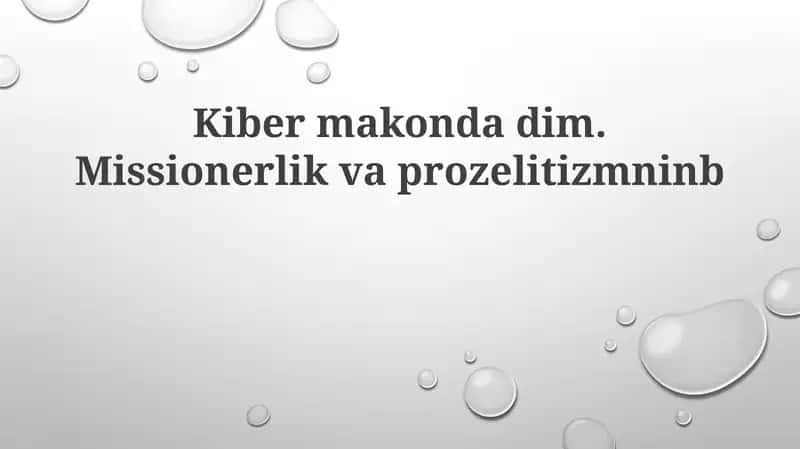 Kibermakondadim 1