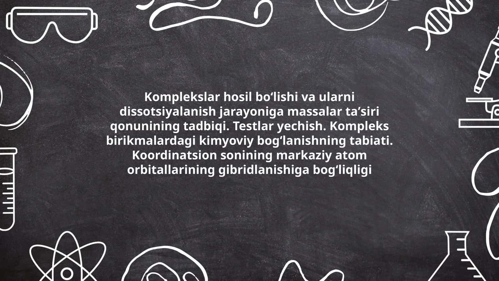 Kimyoviy complexlar 1