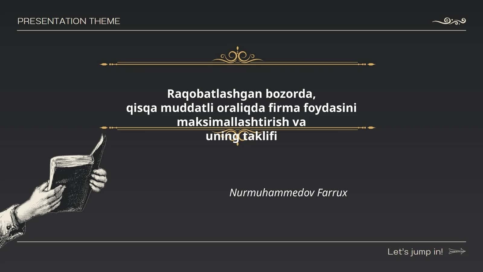 Raqobatlashgan bozor 1