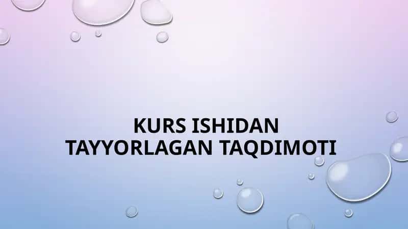Uzluksiz ekstraksiyalash usulida moddalarni ajratish 1
