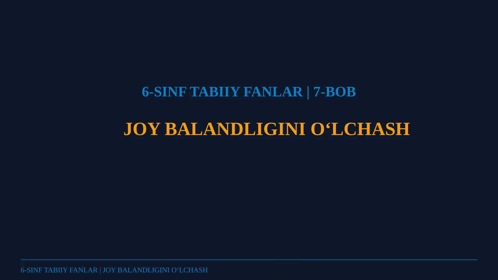 JOY BALANDLIGINI O‘LCHASH 1