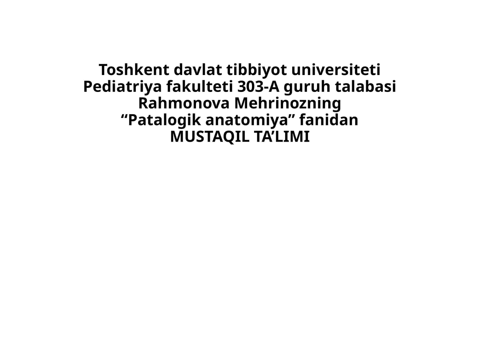 Patalogik anatomiya 1
