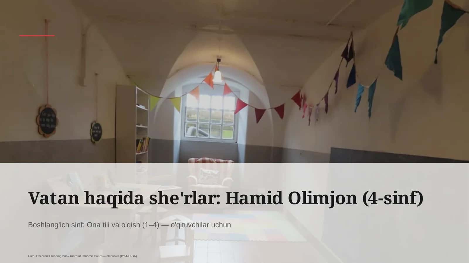 Boshlang'ich sinf: Ona tili va o'qish (1–4) — o'qituvchilar uchun 1