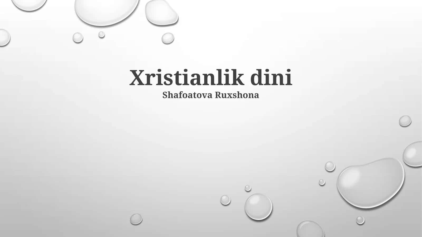 Xristianlik dini 1