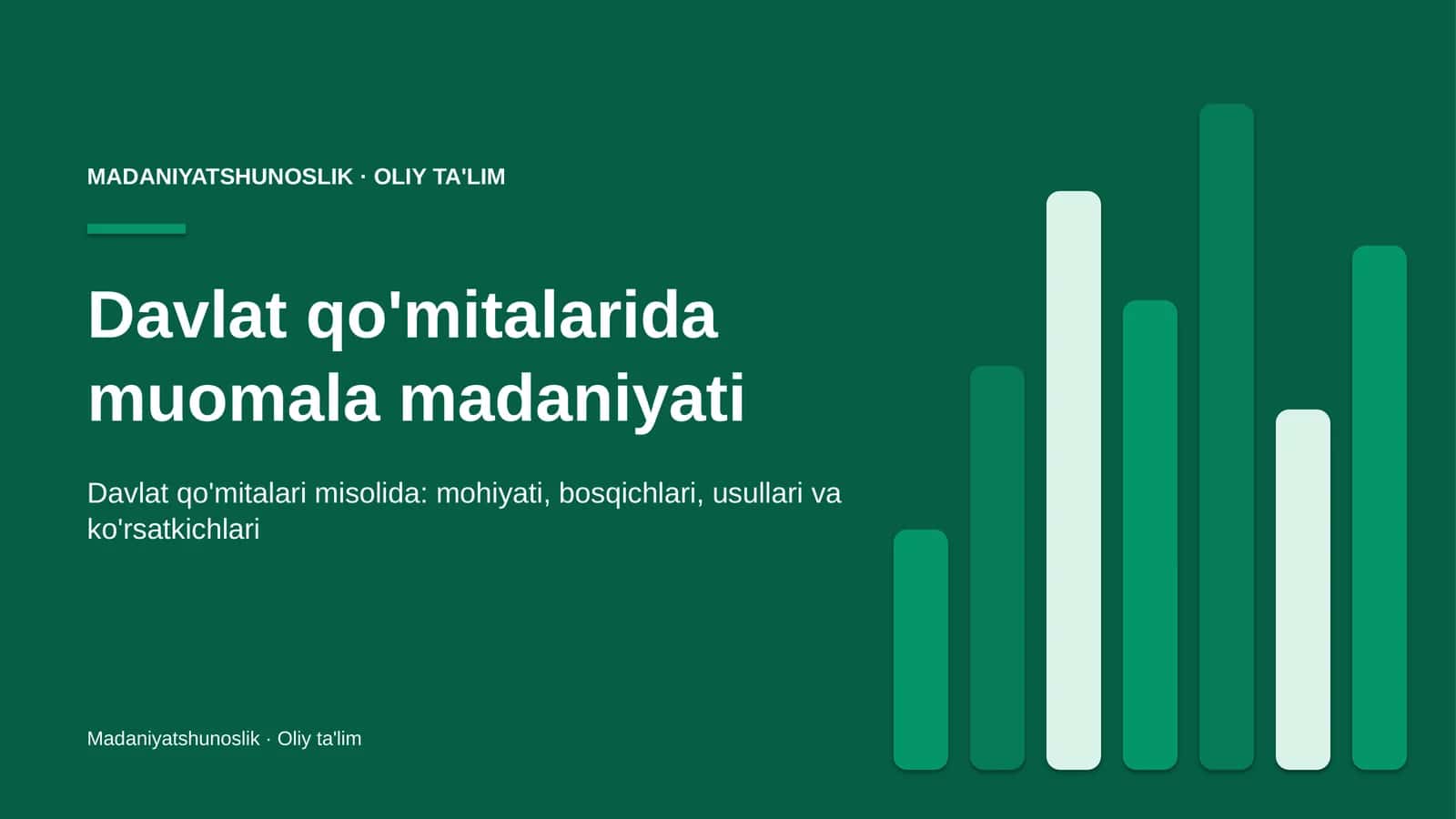 Davlat qo'mitalarida muomala madaniyati 1