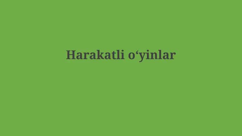 Mobil o'yinlar 1