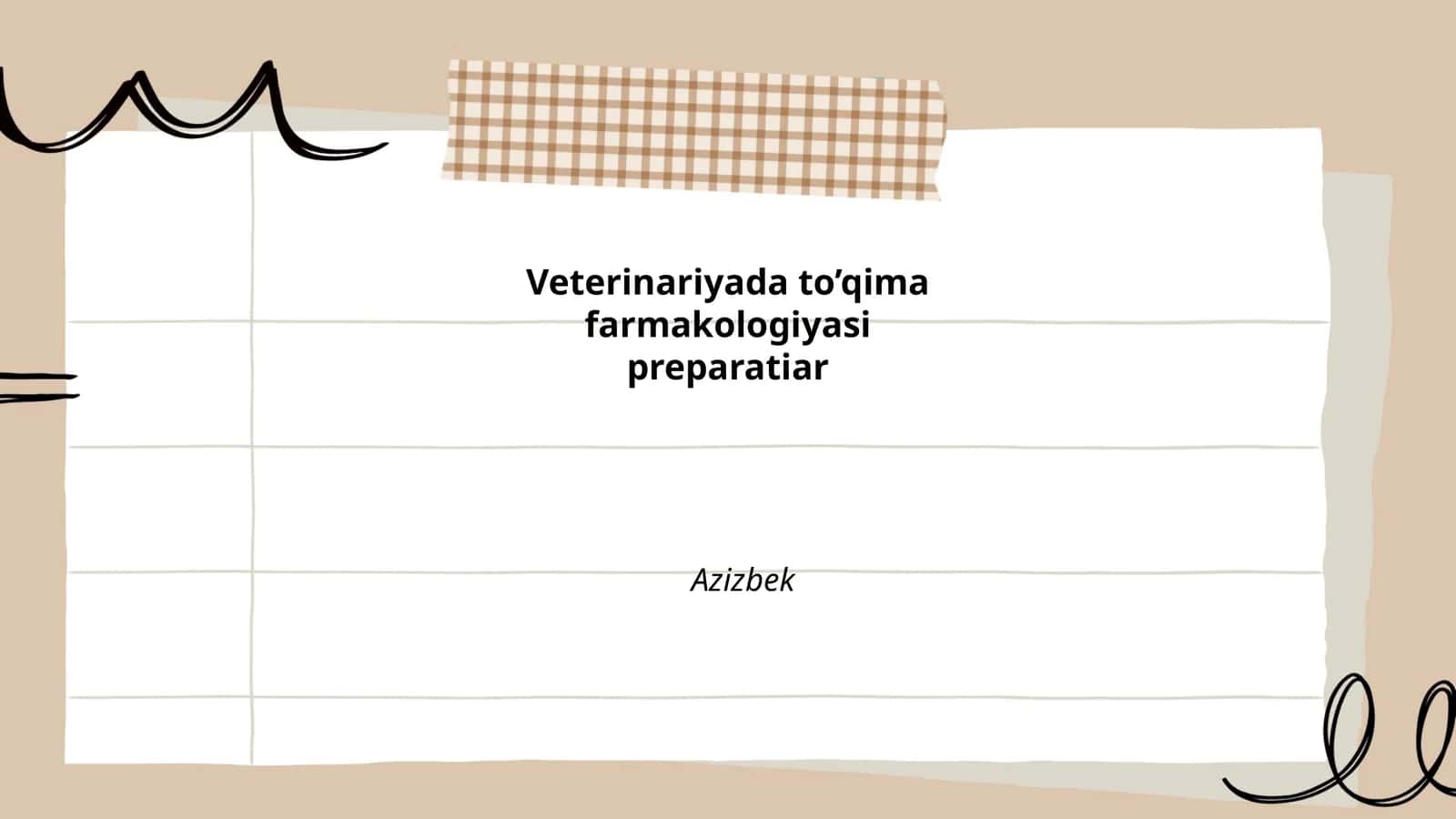 Veterinariya farmakologiyasi asoslari 1
