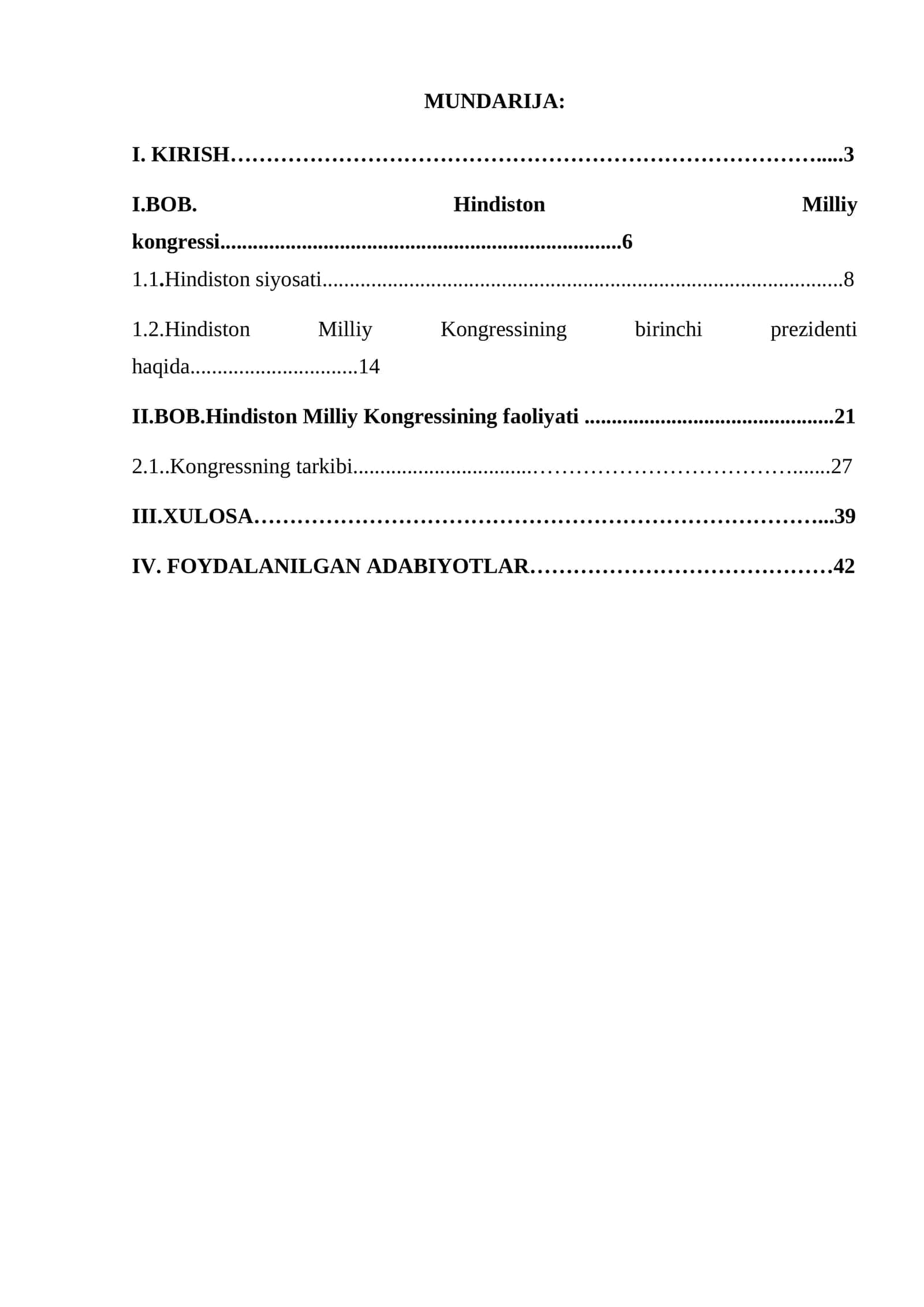 Hindiston Milliy Kongressi 1