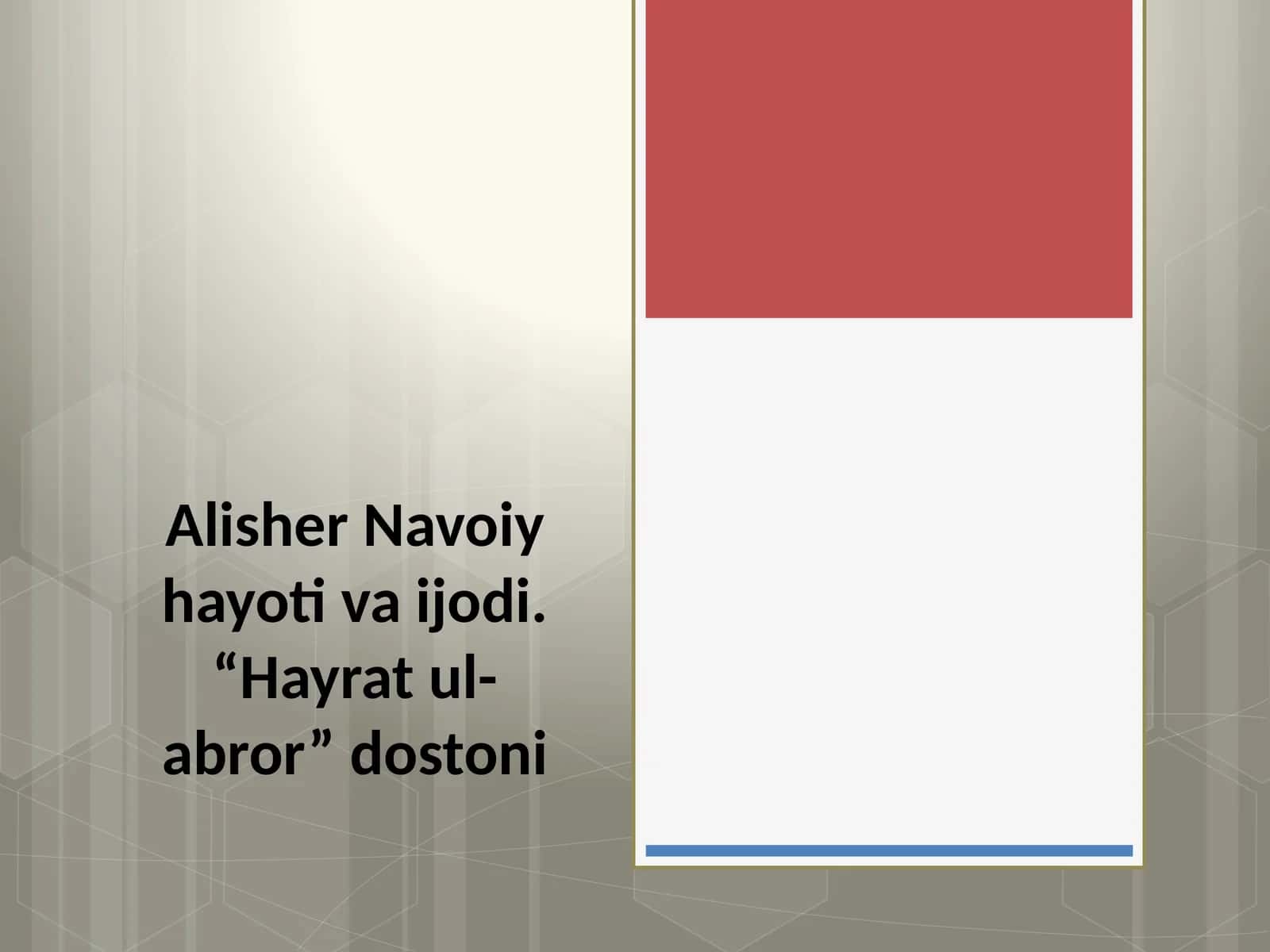 Hayratul-abror 1