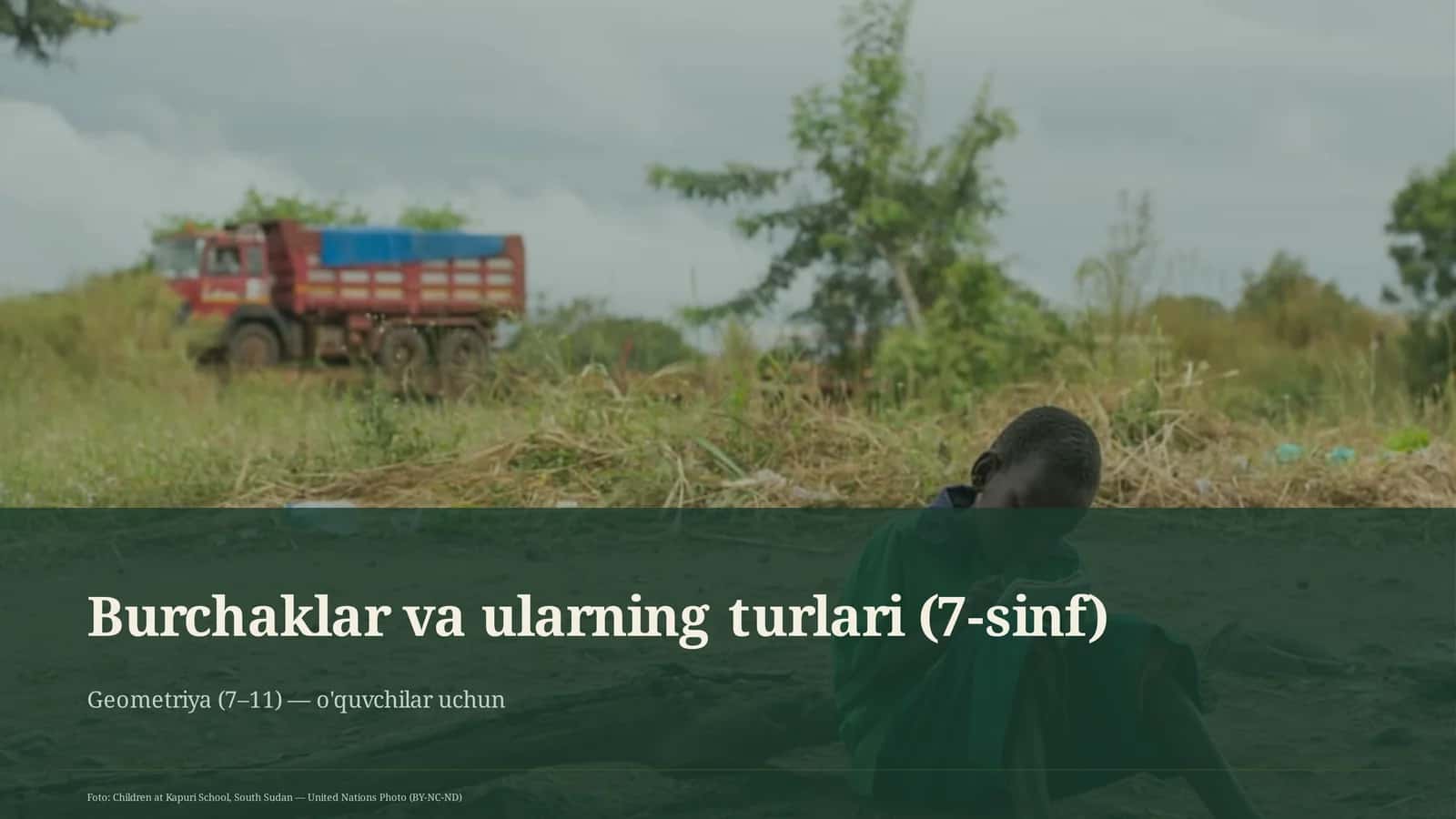 Burchaklar va ularning turlari (7-sinf) 1