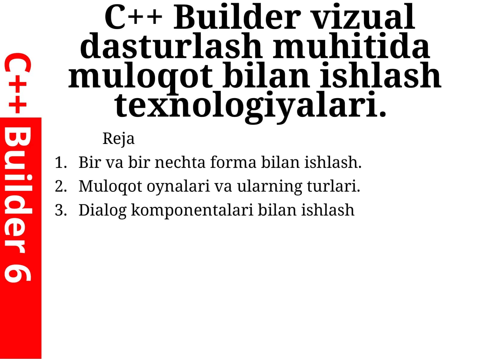 C++ Builder 1