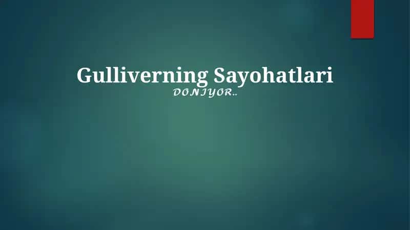 Gulliverning Sayohatlari 1