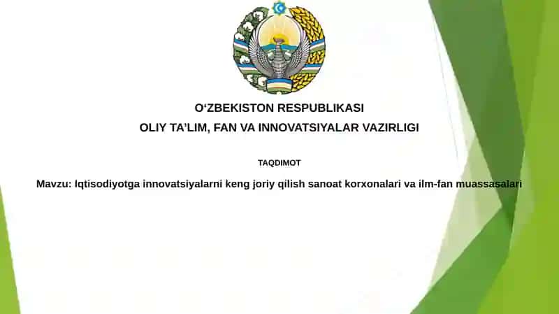 Innovatsiyalarni joriy etish