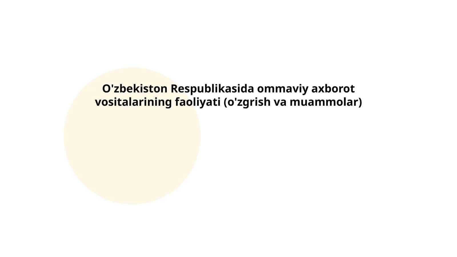 Ommaviy axborot vositalarining huquqiy asoslari 1