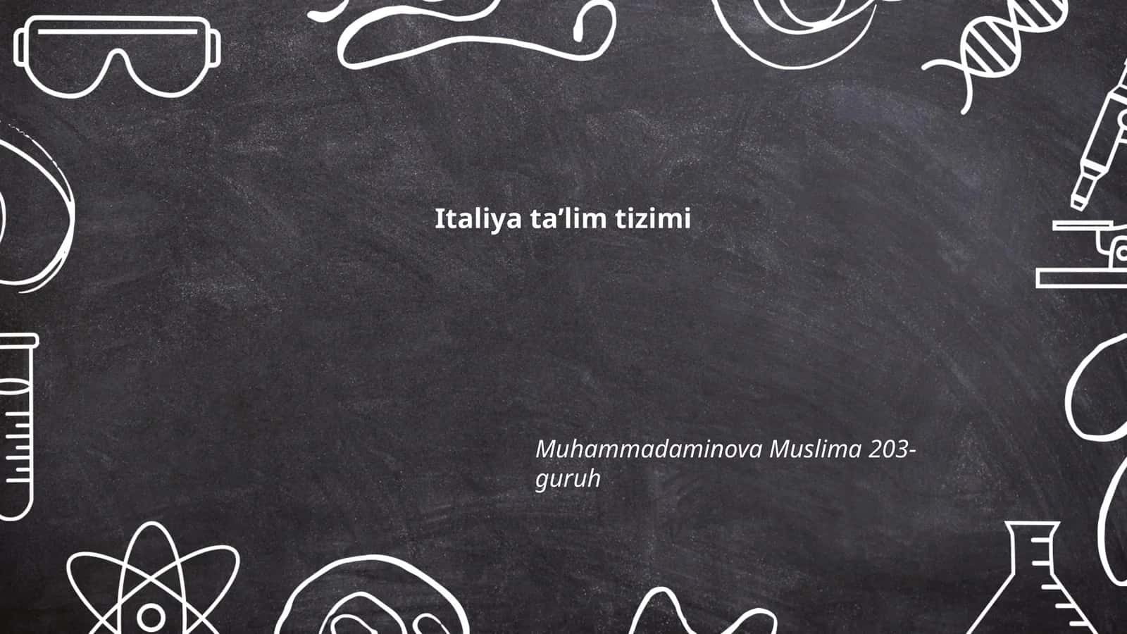 Italiya taʼlim tizimi 1