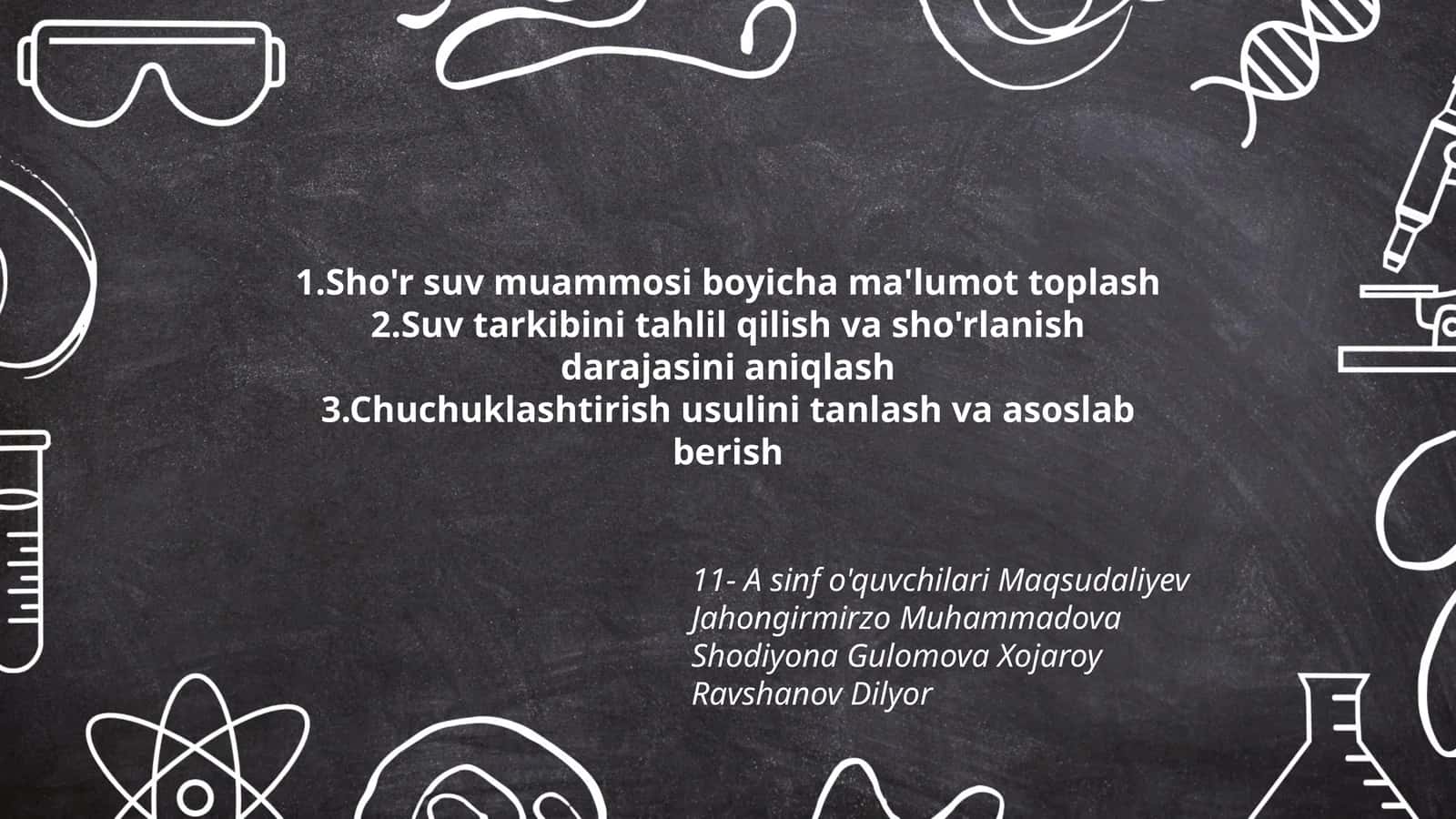 Sho'r suv muammosi 1