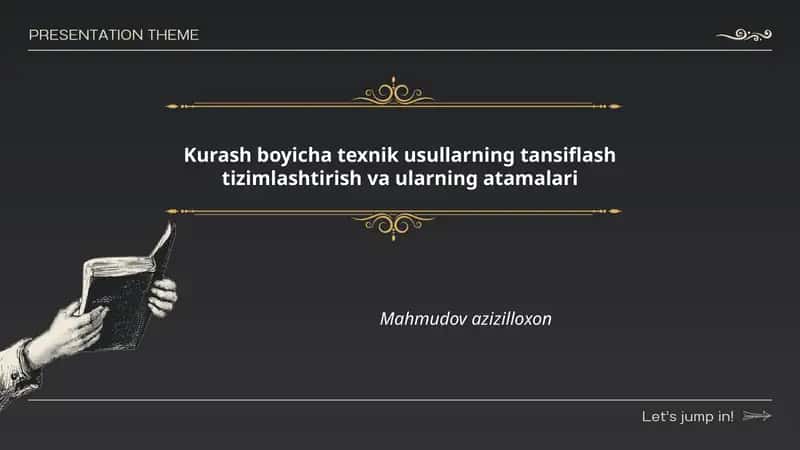 Kurash boyicha texnik usullarning tansiflash tizimlashtirish va ularning atamalari 1