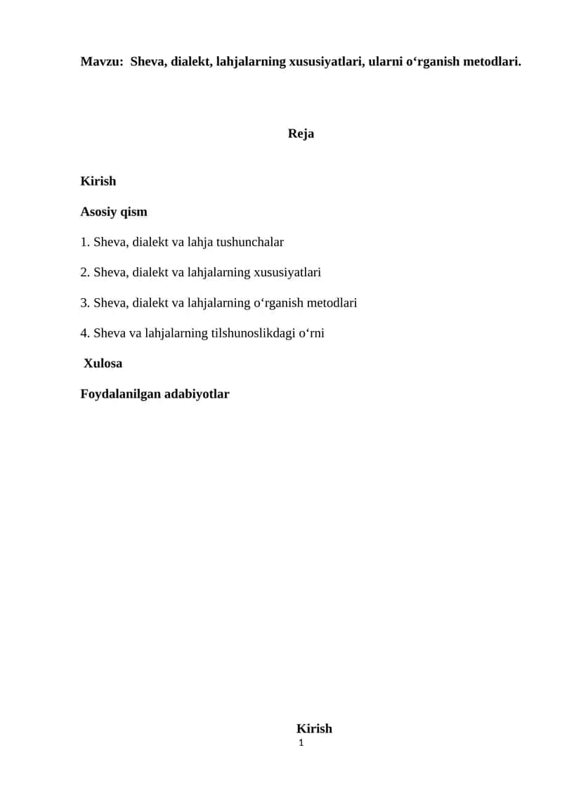 Tillar va ularning xususiyatlari 1
