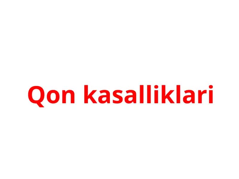 Qon kasalliklari 1