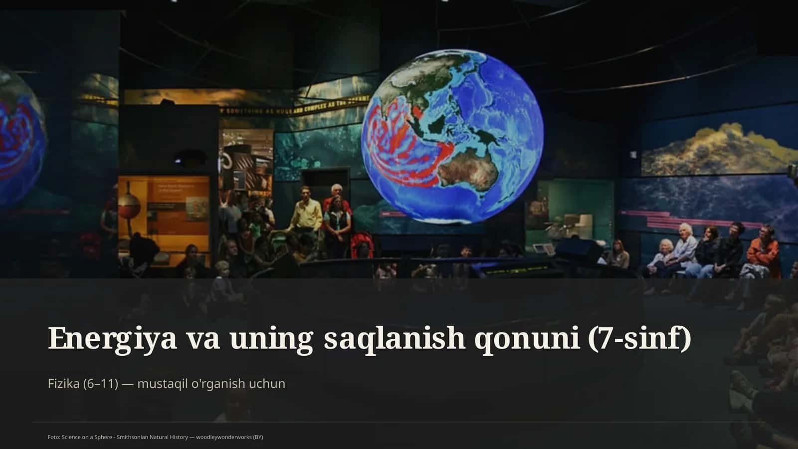Energiya va uning saqlanish qonuni (7-sinf) 1