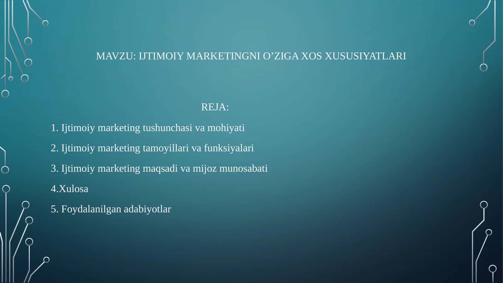 ijtimoiy marketingni o’ziga xos xususiyatlari 1