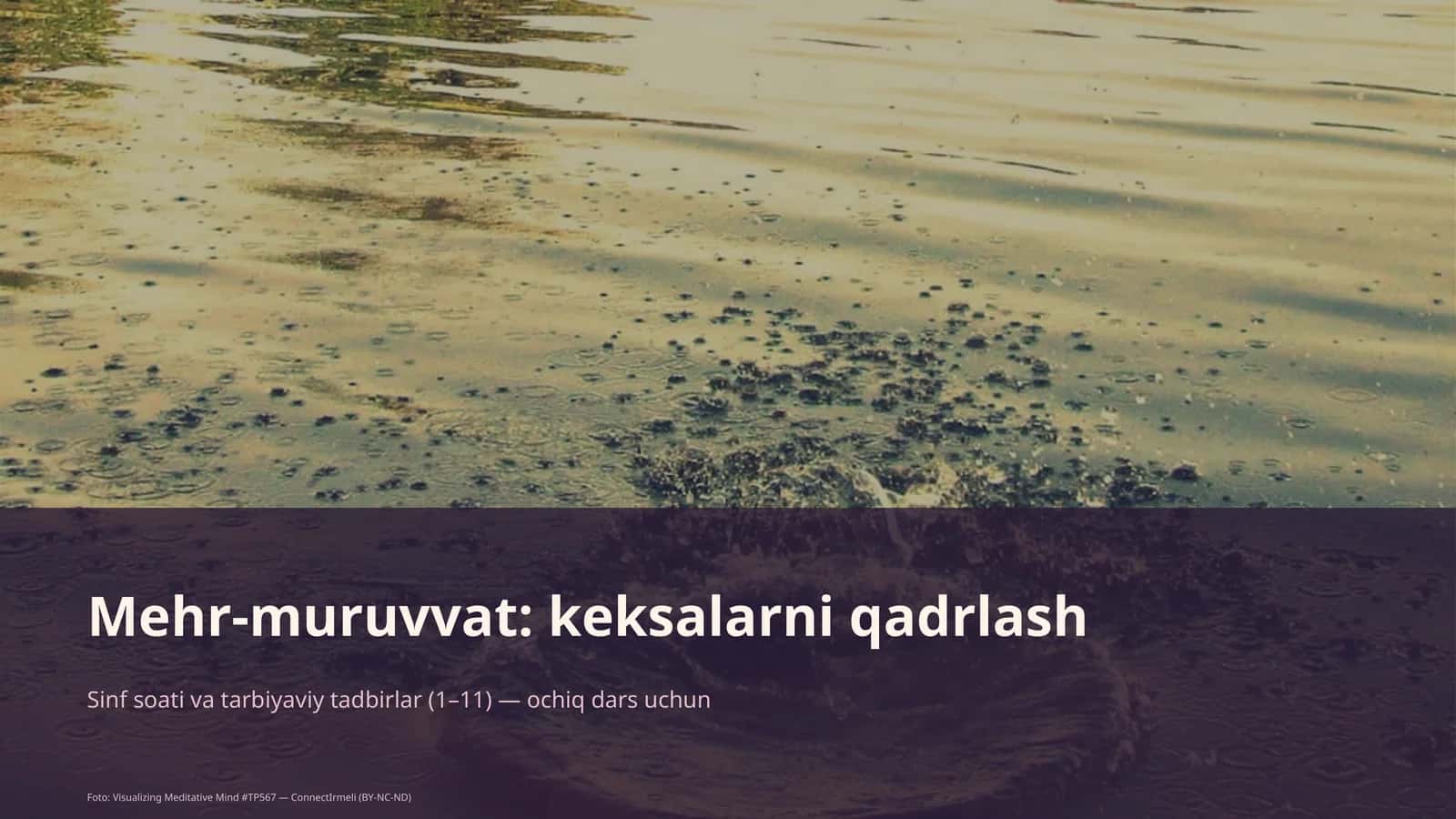 Mehr-muruvvat: keksalarni qadrlash 1